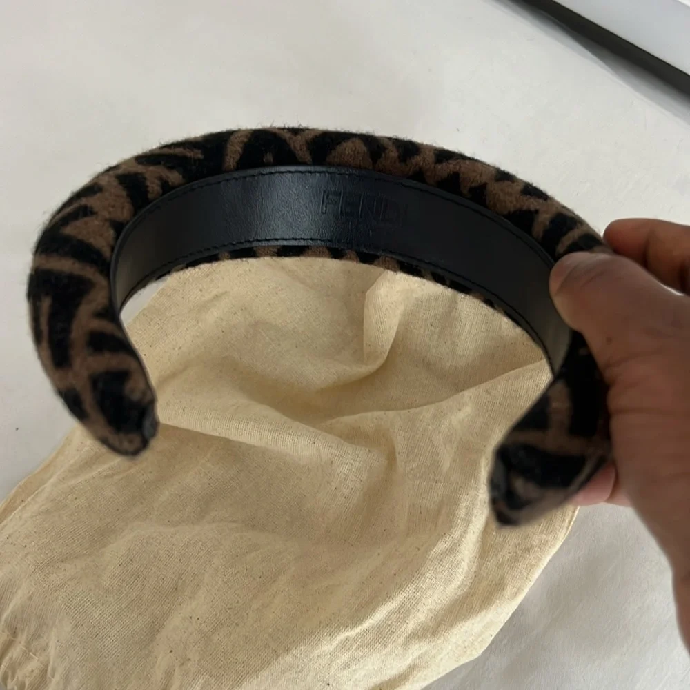 Fendi Brown and Black Headband